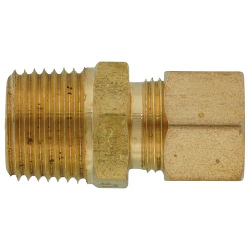 Main product image of (68-66) 3/8" OD x 3/8" MIP Brass Compression Connector (Lead Free)