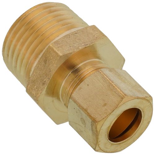 Main product image of (68-68) 3/8" OD x 1/2" MIP Brass Compression Connector (Lead Free)