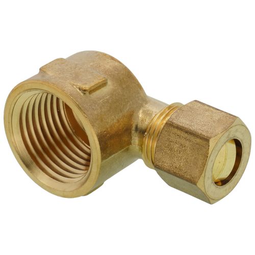 Main product image of (70-68) 3/8" OD x 1/2" FIP Brass Compression Elbow (Lead Free)