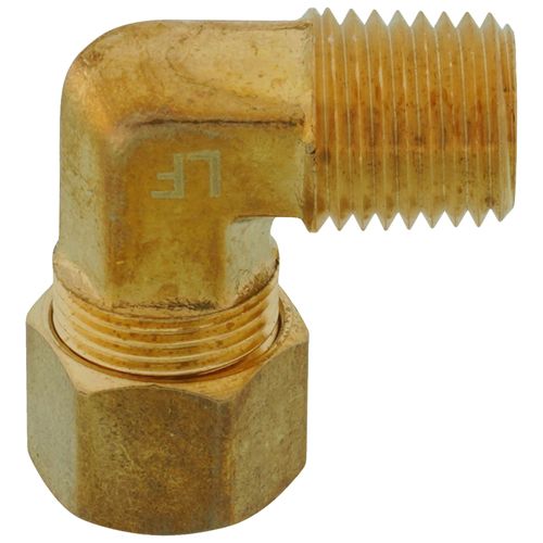 Main product image of (69-64) 3/8" OD x 1/4" MIP Brass Compression Elbow, Lead Free