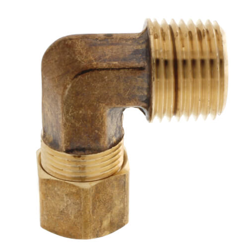 Main product image of (69-88) 1/2" OD x 1/2" MIP Brass Compression Elbow, Lead Free