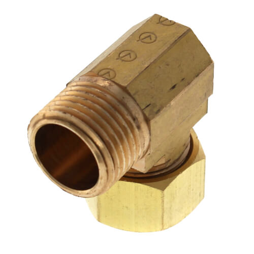 Main product image of (69-108) 5/8" OD x 1/2" MIP Brass Compression Elbow, Lead Free