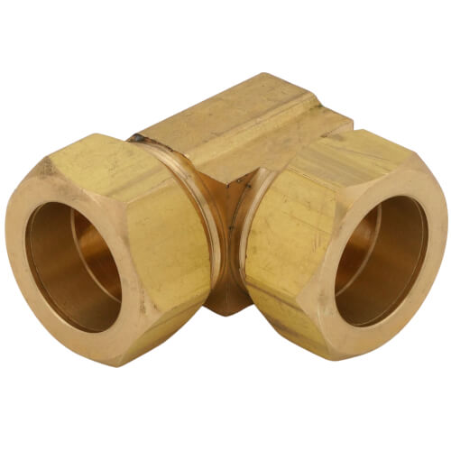Main product image of (65-14) 7/8" OD Brass Compression Elbow, Lead Free