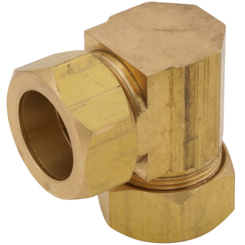 Main product image of (65-14) 7/8" OD Brass Compression Elbow, Lead Free