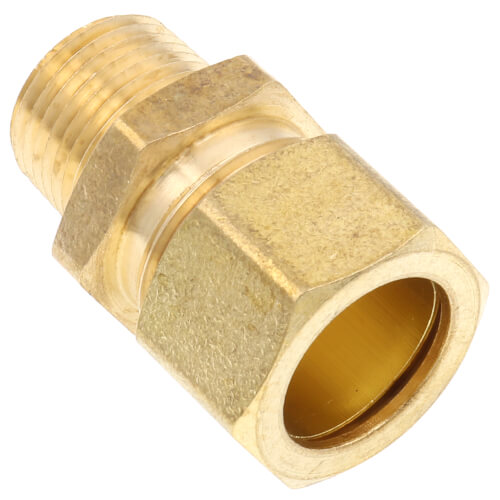 Main product image of (68-106) 5/8" OD x 3/8" MIP Brass Compression Connector, Lead Free