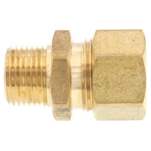 Main product image of (68-106) 5/8" OD x 3/8" MIP Brass Compression Connector, Lead Free