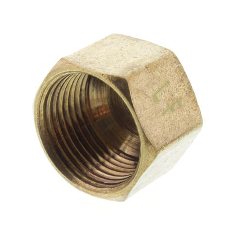 (61C-8) 1/2" OD Brass Compression Cap (Lead Free)