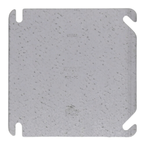 Main product image of 4" Square Flat & Blank Single Gang Cover