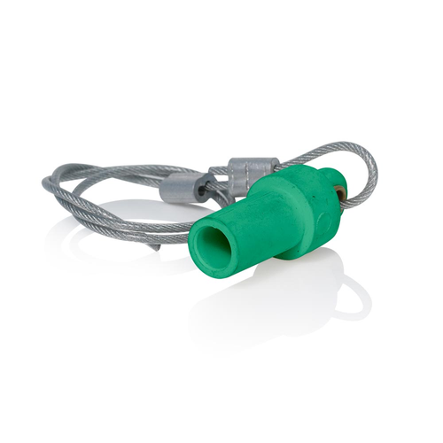 Main product image of 15 Series Cam-Type Male Protective Cap, Taper Nose (Green)