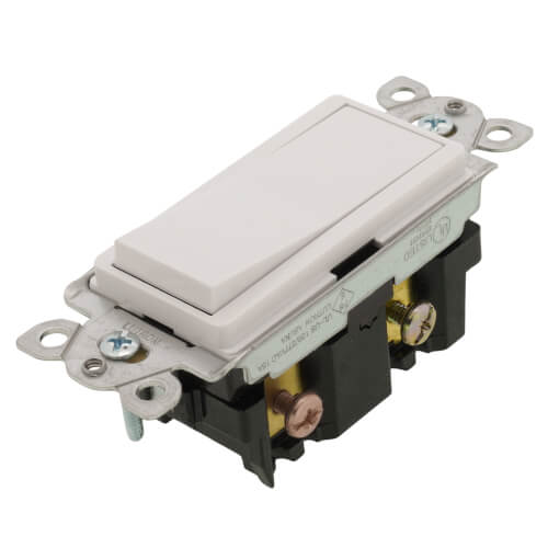 Main product image of Claro On/Off Paddle Switch, 15A General Purpose, 4-Way, CA-4PS-WH, White