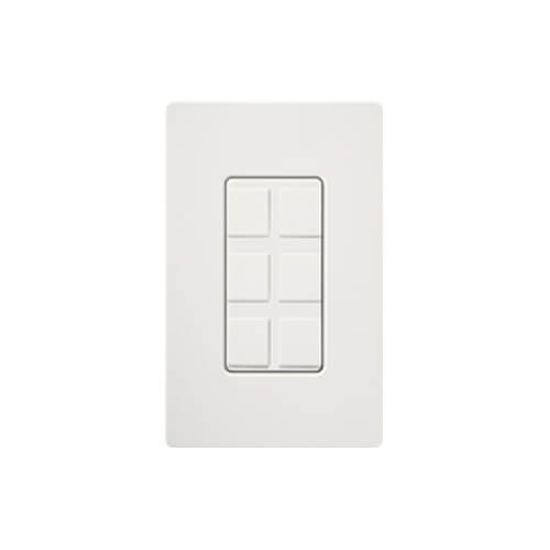CA-6PF-WH - Lutron (OLD) CA-6PF-WH - Claro 6 Port Frame (White)