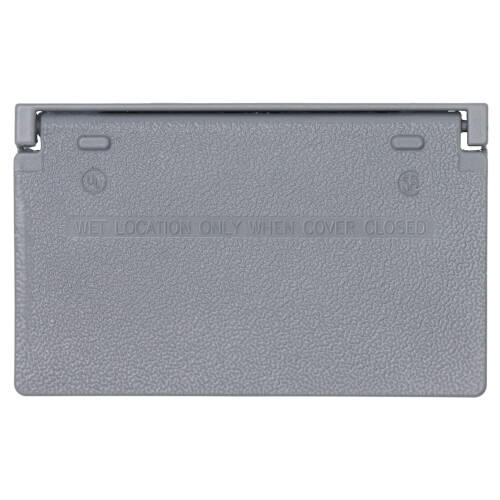 Main product image of 1-Gang Horizontal Weatherproof Cover (Gray)