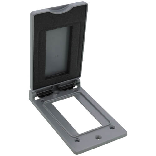 Main product image of 1-Gang Vertical Weatherproof Cover (Gray)