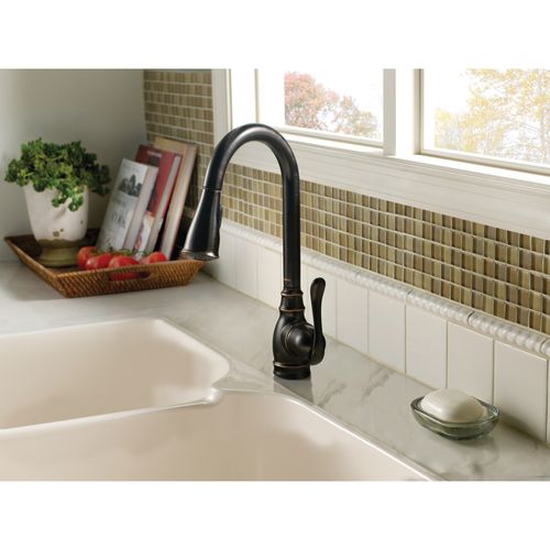Main product image of Anabelle 1 Handle High Arc Pulldown Kitchen Faucet, CA87003BRB (Mediterranean Bronze)