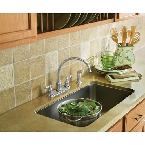 Main product image of Caldwell 2 Handle High Arc Kitchen Faucet, CA87888 (Chrome)