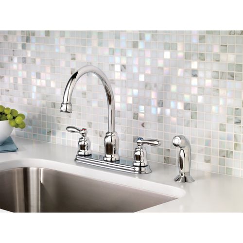 Main product image of Caldwell 2 Handle High Arc Kitchen Faucet, CA87888 (Chrome)