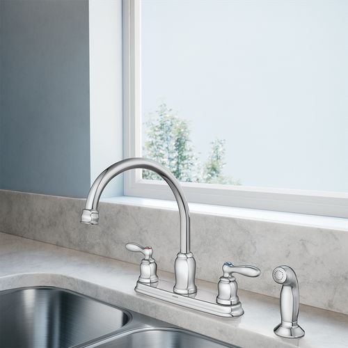Main product image of Caldwell 2 Handle High Arc Kitchen Faucet, CA87888 (Chrome)
