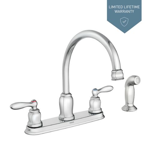 Main product image of Caldwell 2 Handle High Arc Kitchen Faucet, CA87888 (Chrome)