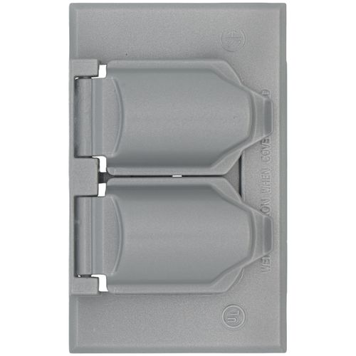 Main product image of 1-Gang Horizontal Weatherproof Cover (Gray)
