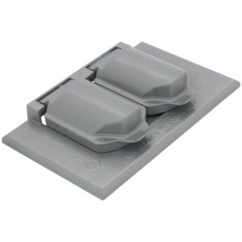 Main product image of 1-Gang Horizontal Weatherproof Cover (Gray)