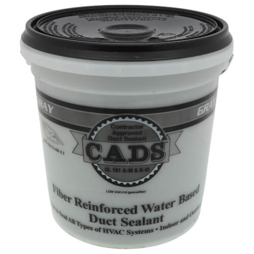 Gray CADS Fiber Reinforced Water-Based Duct Sealant (1 Gallon Pail)