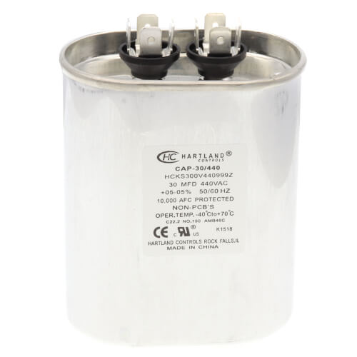 TRADEPRO TP-CAP-30/440 30 MFD Oval Run Capacitor - 370 Or 440VAC Multi-purpose