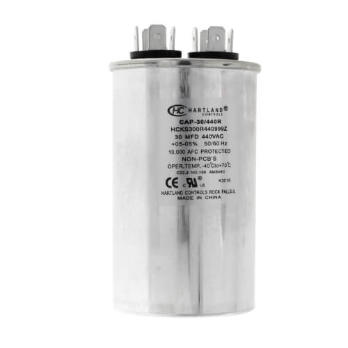 Main product image of 30 MFD Round Run Capacitor (370/440V)