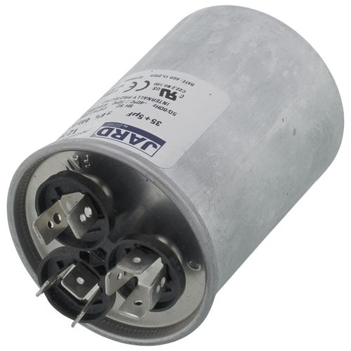 Main product image of 5/35 MFD 440V Dual Round Run Capacitor, CAP050350440RSP