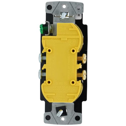 Main product image of Claro 15a Duplex Receptacle (Black)