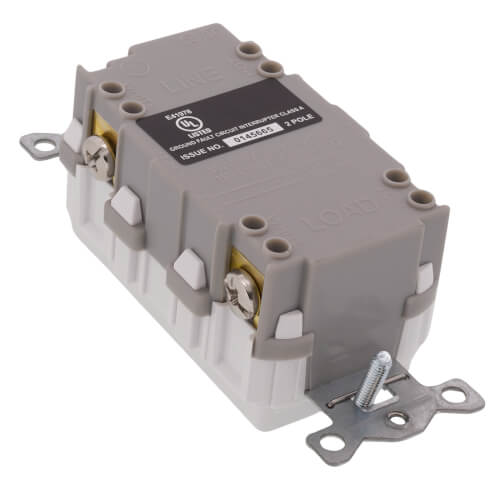 Main product image of Claro 15A Self-Testing GFCI, Tamper Resistant Duplex Receptacle, Designer Style Outlet, CAR-15-GFST-WH, White