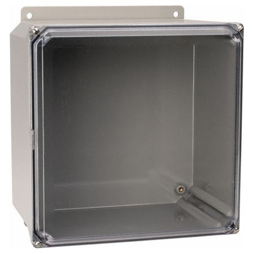 Main product image of 10" x 10" x 6" Circuit Safe Polycarbonate NEMA Enclosure Assembly w/ Screw-on Clear Cover, NV10106