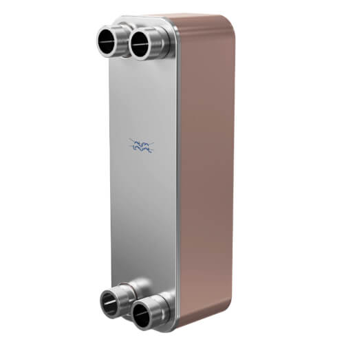 Main product image of CB110-16L, Domestic Heating 900k BTU Brazed Plate Heat Exchanger, AISI 316L, Stainless Steel (16 Plates)
