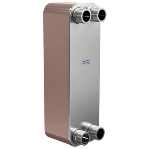 Main product image of CB110-16L, Domestic Heating 900k BTU Brazed Plate Heat Exchanger, AISI 316L, Stainless Steel (16 Plates)