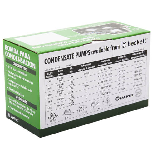CB201UL Beckett Pumps CB201UL Medium Condensate Pump w/ Safety