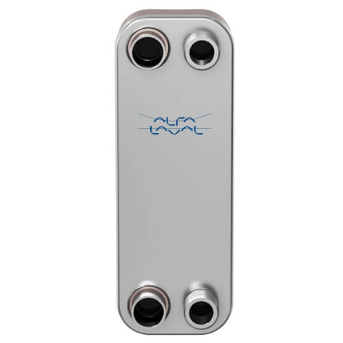 Main product image of CB30-24L, Domestic Heating 140k BTU Brazed Plate Heat Exchanger, AISI 316L, Stainless Steel (24 Plates)