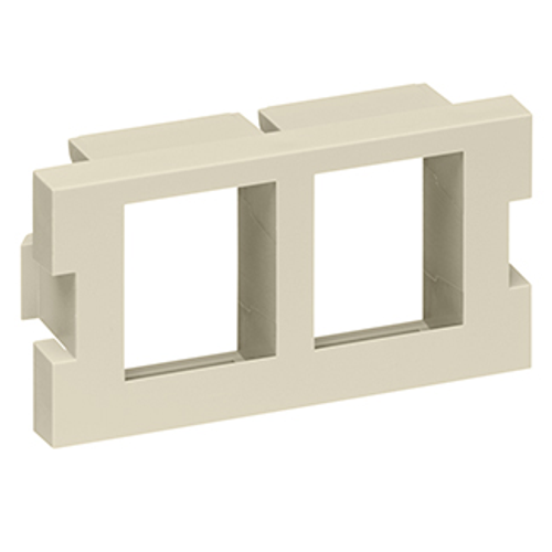 Main product image of 2-port MOS Quickport, Adapter, 1 Unit High (Ivory)