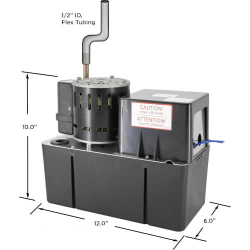 Main product image of Heavy Duty Industrial Condensate Pump, 50 Ft Shutoff (1/5 HP, 230V)