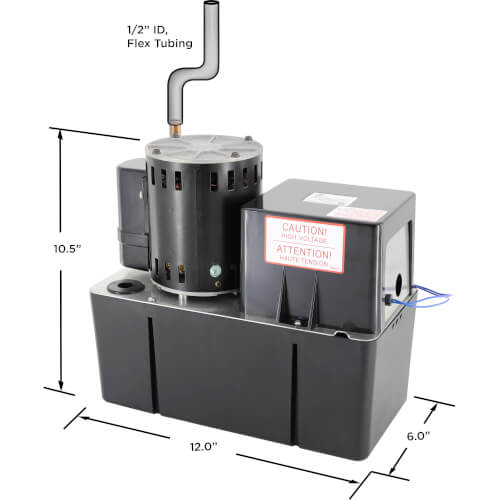 Main product image of Heavy Duty High Temp Industrial Condensate Pump, 50 Ft Shutoff (1/5 HP, 460V)