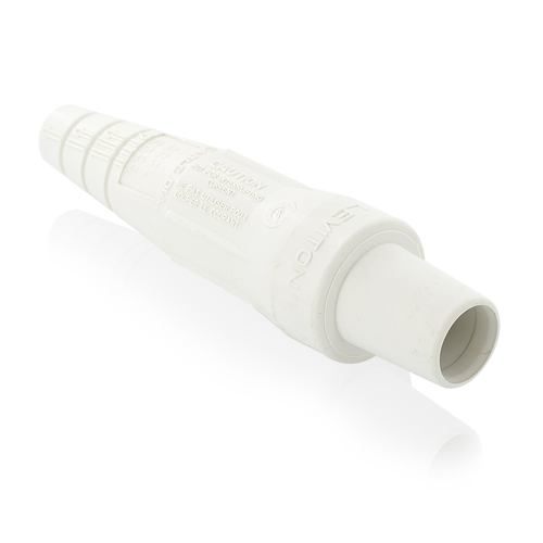Main product image of 16 Series Single Pole Cam Type Female Detachable Plug Sleeve Only, Taper Nose, Cable Range #2, 2/0 (White)