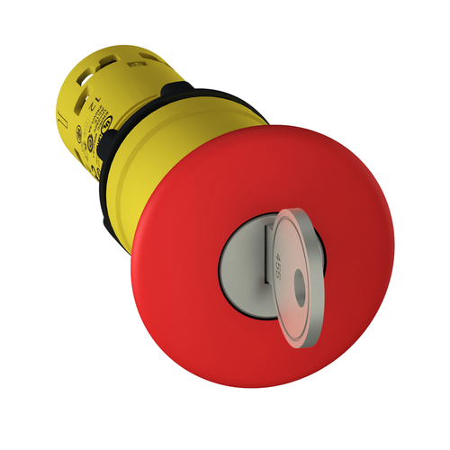 Main product image of Harmony XB7 Monolithic Emergency Stop, Mushroom Shape, Latching Key to Release, 2 NC - Red