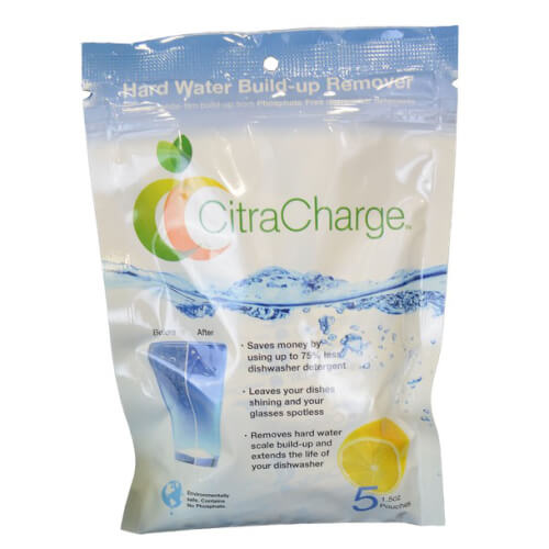 CC5PK Nuvo H2O CC5PK CitraCharge Dishwasher Hard Water BuildUp