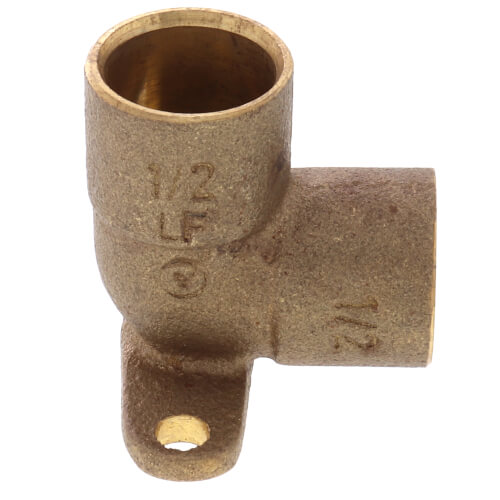 Main product image of 1/2" C x C Cast Brass 90-Degree Drop Ear Elbow (Lead Free)