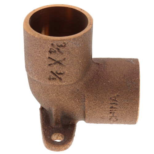 Main product image of 3/4" C x C Cast Brass 90-Degree Drop Ear Elbow (Lead Free)
