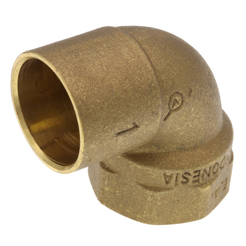 Main product image of 1" C x F  Cast Brass 90-Degree Elbow (Lead Free)
