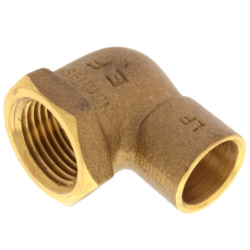 Main product image of 1/2" C x F Cast Brass 90-Degree Elbow (Lead Free)