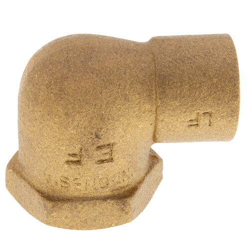 Main product image of 1/2" C x F Cast Brass 90-Degree Elbow (Lead Free)