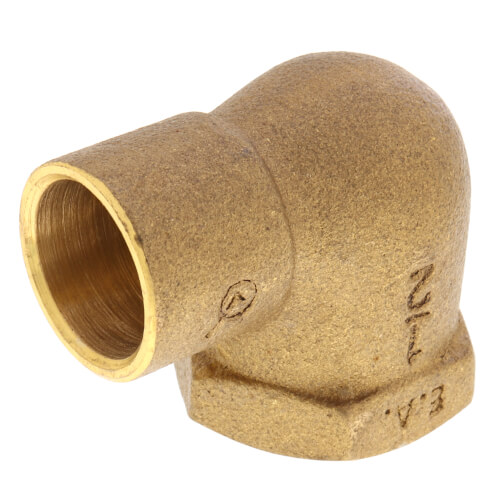 Main product image of 1/2" C x F Cast Brass 90-Degree Elbow (Lead Free)
