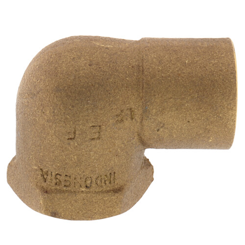 Main product image of 3/4" C x F Cast Brass 90-Degree Elbow (Lead Free)