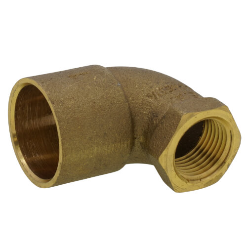 Main product image of 1" X 1/2" C x F Cast Brass 90-Degree Elbow (Lead Free)