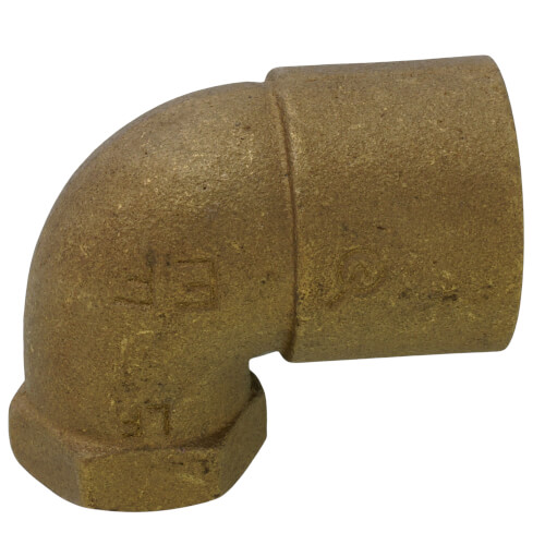 Main product image of 1" X 1/2" C x F Cast Brass 90-Degree Elbow (Lead Free)